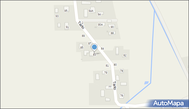 Luszowice, Tarło Zygmunta, 83, mapa Luszowice