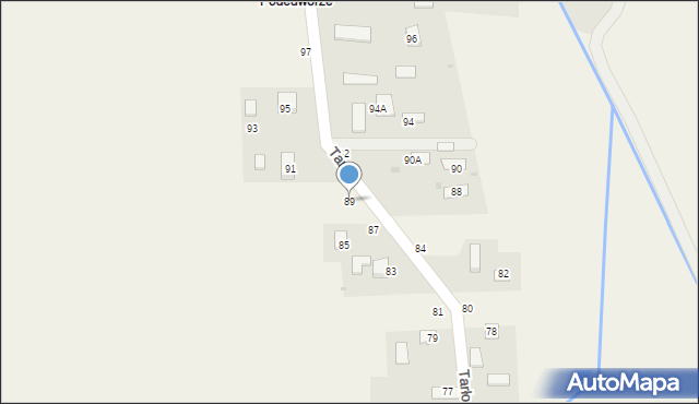 Luszowice, Tarło Zygmunta, 89, mapa Luszowice