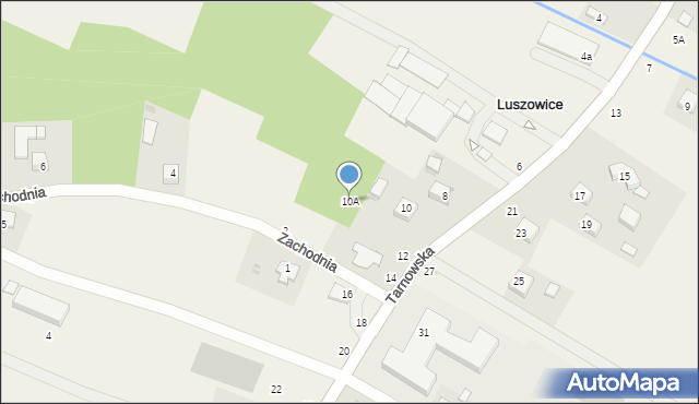 Luszowice, Tarnowska, 10A, mapa Luszowice