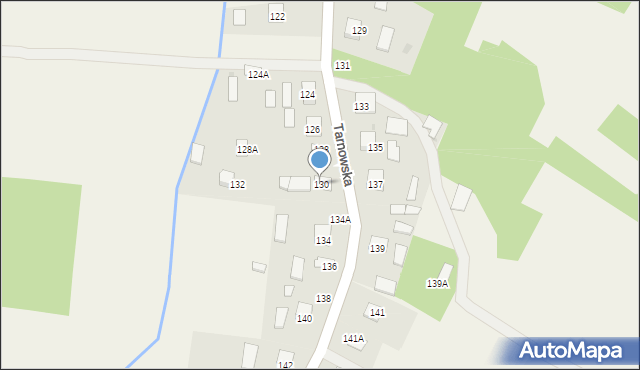 Luszowice, Tarnowska, 130, mapa Luszowice