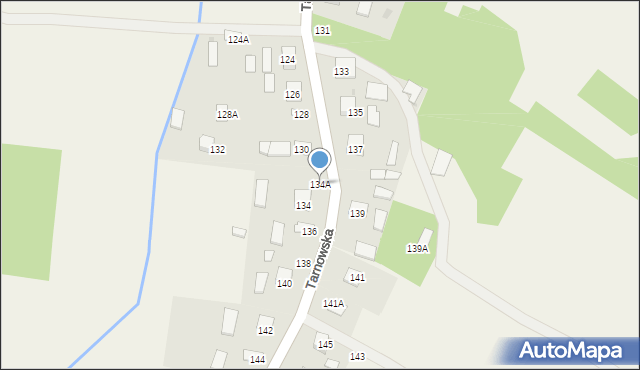 Luszowice, Tarnowska, 134A, mapa Luszowice