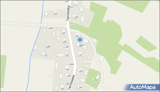 Luszowice, Tarnowska, 135, mapa Luszowice