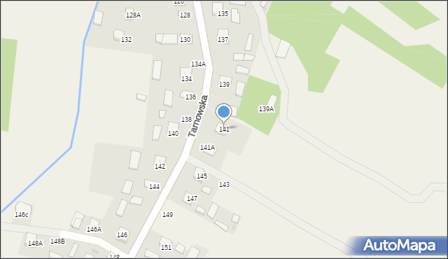 Luszowice, Tarnowska, 141, mapa Luszowice