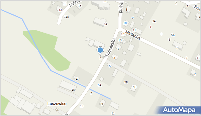 Luszowice, Tarnowska, 2, mapa Luszowice