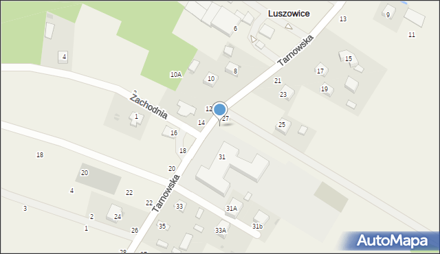 Luszowice, Tarnowska, 29, mapa Luszowice