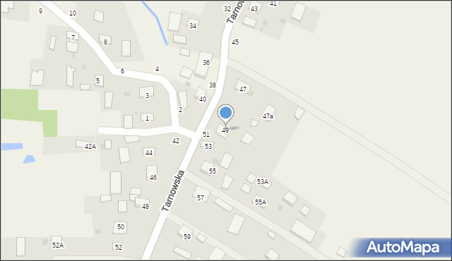 Luszowice, Tarnowska, 49, mapa Luszowice