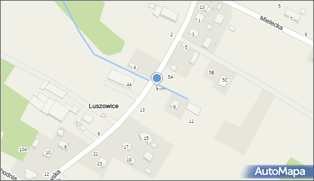 Luszowice, Tarnowska, 7, mapa Luszowice
