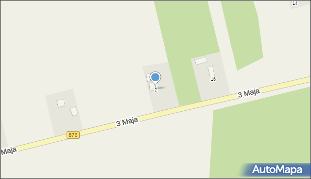Many, Tarczyńska, 2, mapa Many