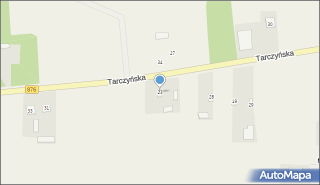 Many, Tarczyńska, 23, mapa Many