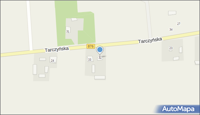 Many, Tarczyńska, 31, mapa Many