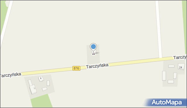 Many, Tarczyńska, 44, mapa Many