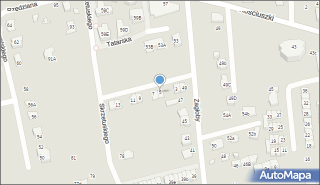 Marki, Tatarska, 5, mapa Marki