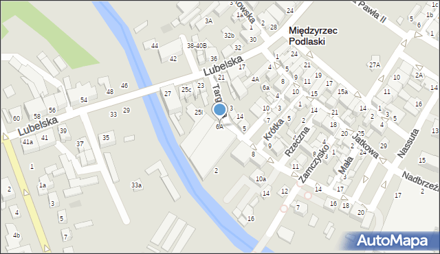 Międzyrzec Podlaski, Targowa, 6A, mapa Międzyrzec Podlaski