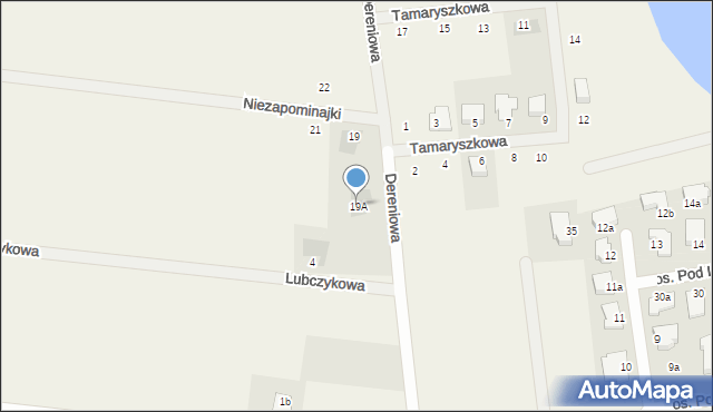 Mierzyn, Tamaryszkowa, 19A, mapa Mierzyn