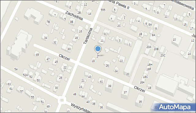 Mińsk Mazowiecki, Tartaczna, 17, mapa Mińsk Mazowiecki