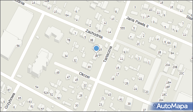 Mińsk Mazowiecki, Tartaczna, 18, mapa Mińsk Mazowiecki