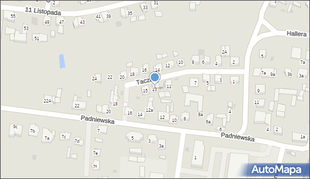 Mogilno, Taczaka Stanisława, gen., 13, mapa Mogilno