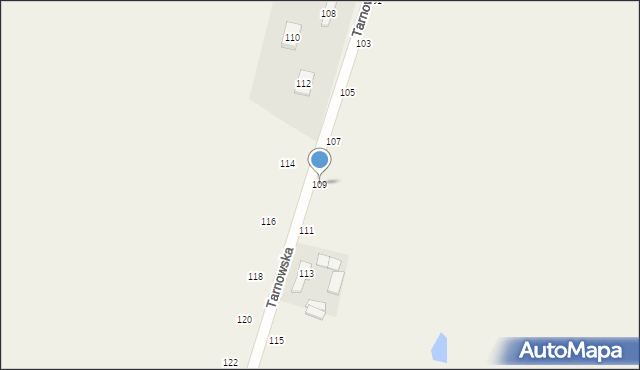 Mrowino, Tarnowska, 109, mapa Mrowino