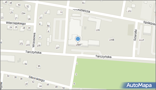 Mszczonów, Tarczyńska, 109A, mapa Mszczonów