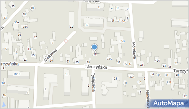 Mszczonów, Tarczyńska, 31, mapa Mszczonów