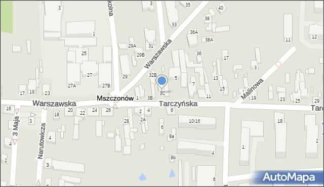 Mszczonów, Tarczyńska, 3C, mapa Mszczonów