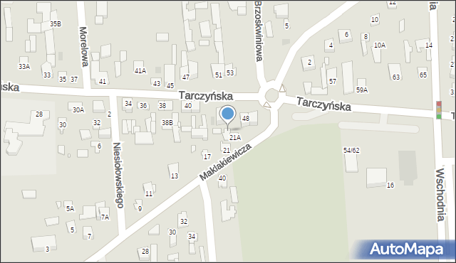 Mszczonów, Tarczyńska, 48A, mapa Mszczonów