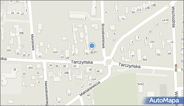 Mszczonów, Tarczyńska, 53, mapa Mszczonów