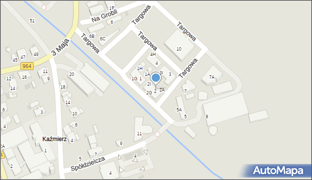 Niepołomice, Targowa, 2D, mapa Niepołomice