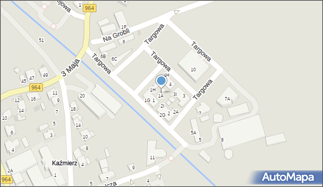 Niepołomice, Targowa, 4C, mapa Niepołomice