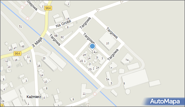 Niepołomice, Targowa, 4E, mapa Niepołomice