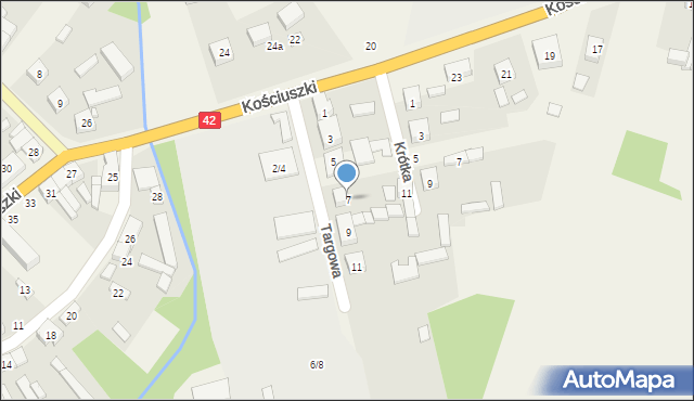 Nowa Brzeźnica, Targowa, 7, mapa Nowa Brzeźnica