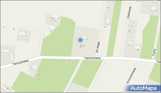 Ojrzanów, Tarczyńska, 11, mapa Ojrzanów