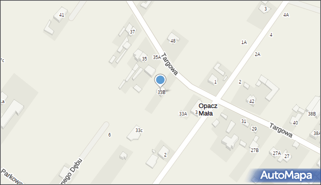 Opacz Mała, Targowa, 33B, mapa Opacz Mała