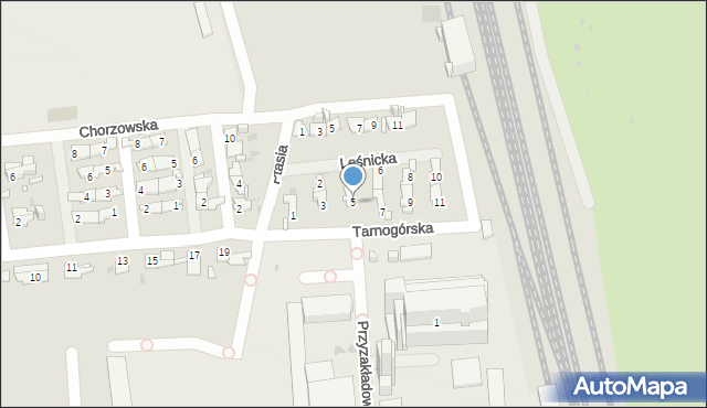 Opole, Tarnogórska, 5, mapa Opola