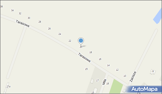 Orchówek, Tarasowa, 20, mapa Orchówek