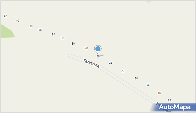 Orchówek, Tarasowa, 26, mapa Orchówek