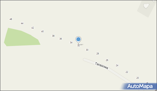 Orchówek, Tarasowa, 32, mapa Orchówek