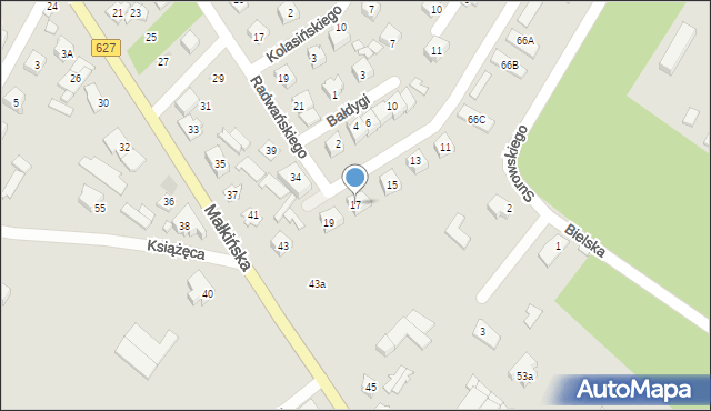 Ostrów Mazowiecka, Taczanowskiego Ksawerego, 17, mapa Ostrów Mazowiecka