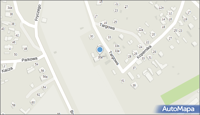 Ostrów Mazowiecka, Targowa, 30a, mapa Ostrów Mazowiecka