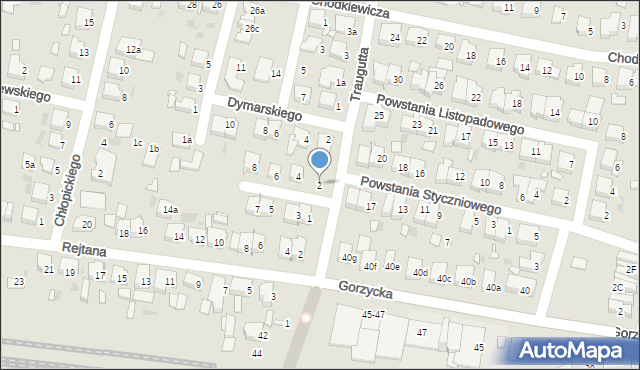 Ostrów Wielkopolski, Taczanowskiego Edmunda, gen., 2, mapa Ostrów Wielkopolski