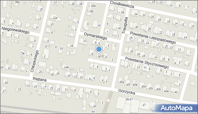 Ostrów Wielkopolski, Taczanowskiego Edmunda, gen., 6, mapa Ostrów Wielkopolski