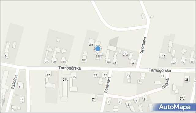 Ożarowice, Tarnogórska, 18b, mapa Ożarowice