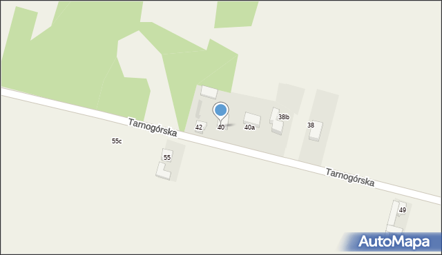Ożarowice, Tarnogórska, 40, mapa Ożarowice