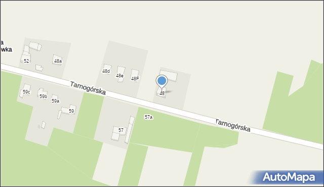 Ożarowice, Tarnogórska, 48, mapa Ożarowice