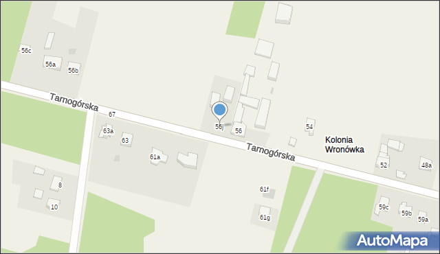 Ożarowice, Tarnogórska, 56j, mapa Ożarowice
