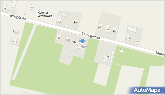 Ożarowice, Tarnogórska, 59, mapa Ożarowice