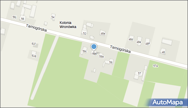 Ożarowice, Tarnogórska, 59b, mapa Ożarowice
