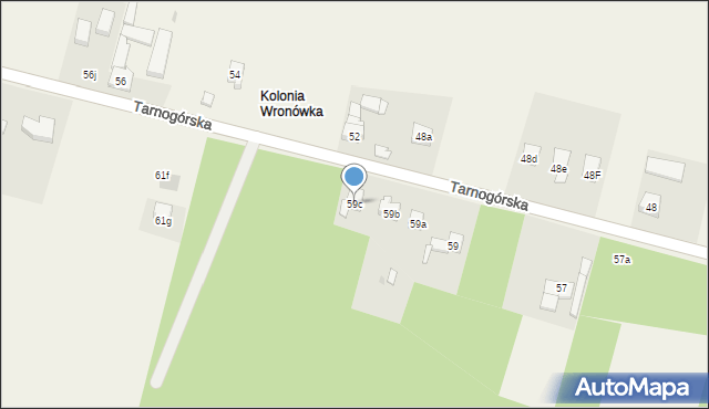 Ożarowice, Tarnogórska, 59c, mapa Ożarowice