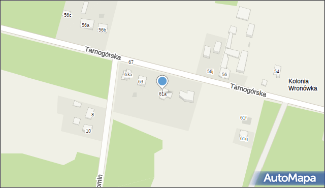 Ożarowice, Tarnogórska, 61a, mapa Ożarowice