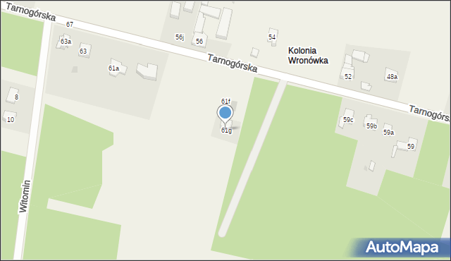 Ożarowice, Tarnogórska, 61g, mapa Ożarowice